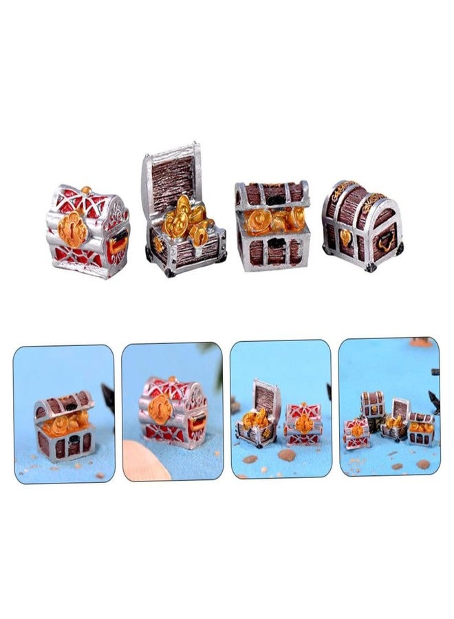 NUEAYMS Aquarium Small Treasure Chests Model Crafts Decoration Fishtank Landscape Supplies Fish Habitat Pirate Theme Aquariums Aquarium Landscaping - Image 4
